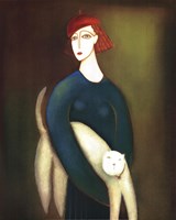 A Lady and Cocotte by Eva Skierska - 16" x 20"