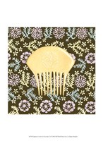 Japanese Comb on Chocolate II Fine Art Print