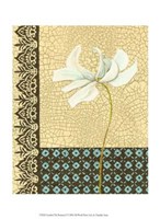 Crackled Tile Botanical I Fine Art Print