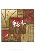 Red Lacquer Collage IV Fine Art Print