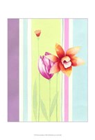 Flowers & Stripes I Fine Art Print