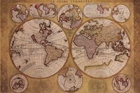 Map - Globe Terrestre Fine Art Print