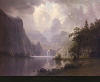 In the Mountains, 1867 by Albert Bierstadt, 1867 - 32" x 26"