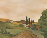 Sunny Tuscan Road Fine Art Print