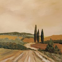 Shady Tuscan Fields Fine Art Print