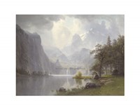 In the Mountains, 1867 by Albert Bierstadt, 1867 - 14" x 11"