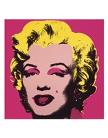 Marilyn, 1967 (on hot pink ground) Framed Print