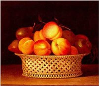 Bowl of Peaches 1818 Fine Art Print