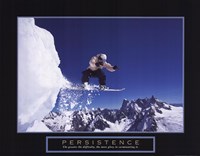 Persistence - Snowboarder Fine Art Print