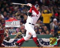 2004 World Series Game 2 - Jason Varitek hits first inning two run triple Fine Art Print