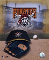 Pittsburgh Pirates - '05 Logo / Cap and Glove Fine Art Print