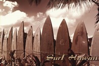 Surf Hawaii Wall Poster