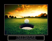 Frustration - Golf Ball Fine Art Print