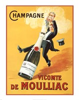 Champagne Vicomte De Moulliac Framed Print
