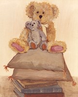 Two Bears On Pillows Fine Art Print