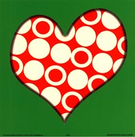 Red Circled Heart Fine Art Print