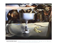 Apparition of Face and Fruit Dish on a Beach, 1938 by Salvador Dali, 1938 - 32" x 24"