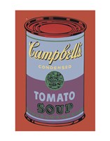 Campbell's Soup Can, 1965 (blue & purple) Framed Print