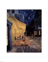 The Cafe Terrace on the Place du Forum, Arles, at Night, c.1888 Fine Art Print