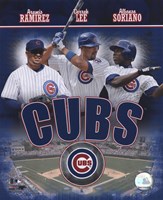 2007 - Cubs Big 3 Hitters Fine Art Print
