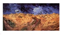 Wheatfield with Crows, c.1890 Framed Print
