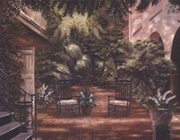 Courtyard in New Orleans I Framed Print