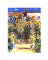 The Artist's Garden at Vetheuil by Claude Monet - various sizes
