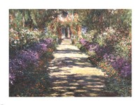 Garden at Giverny by Claude Monet - various sizes