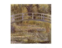 The Water Lily Pond and Bridge by Claude Monet - 14" x 11"
