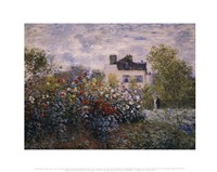The Artist's Garden in Argenteuil (A Corner of the Garden with Dahlias), 1873 by Claude Monet, 1873 - 14" x 11"