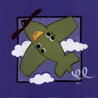 Kiddie Plane by Lynn Metcalf - 12" x 12", FulcrumGallery.com brand