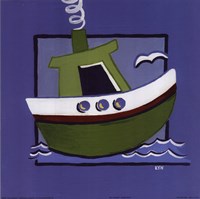 Kiddie Boat by Lynn Metcalf - 12" x 12", FulcrumGallery.com brand