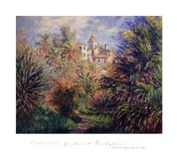 Gardens at Bordighera, 1884 by Claude Monet, 1884 - 30" x 26"