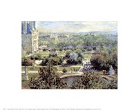 View of Tuileries Gardens by Claude Monet - 10" x 8"