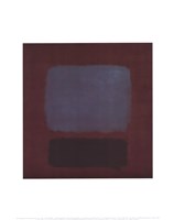 No. 37/No. 19 (Slate Blue and Brown on Plum), 1958 Fine Art Print