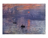 Impression, Sunrise, c.1872 (blue) Fine Art Print