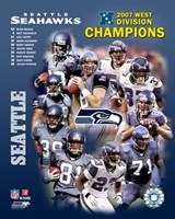 2007 Seattle Seahawks AFC West Division Champs by Ahava, 2007 - 8" x 10"