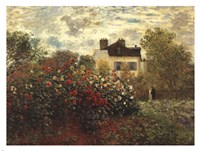 The Artist's Garden in Argenteuil by Claude Monet - various sizes