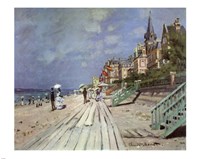 Beach at Trouville, c.1870 Fine Art Print