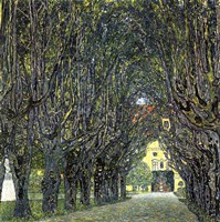 Avenue of Trees in the Park at Schloss Kammer, c.1912 Fine Art Print