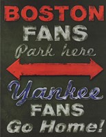 Yankee Fans Go Home Framed Print