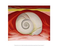 Red Hills and White Shell, 1938 by Georgia O'Keeffe, 1938 - 14" x 11", FulcrumGallery.com brand