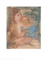 Mother and Child by Pablo Picasso - 22" x 28"