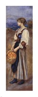 Girl with a Basket of Oranges Fine Art Print
