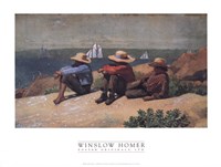 On the Beach, 1875 Fine Art Print