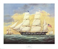 Ship St. Mary's Entering Harbor At Mobile Fine Art Print