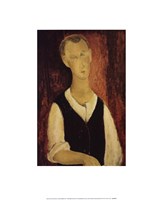 Young Man with a Black Waistcoat, 1912 Fine Art Print