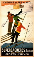 Superbagneres-Luchon, Sports d'Hiver by Leonetto Cappiello - 30" x 50"