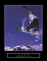 Dare - Snowboarder Fine Art Print