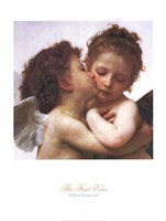 The First Kiss by William Adolphe Bouguereau - 24" x 32"